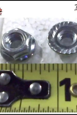 Hassle-Free Returns 013-9001-00 1/4-20 Hex Flange Nuts Zinc- Bad Boy Part # 013-9001-00