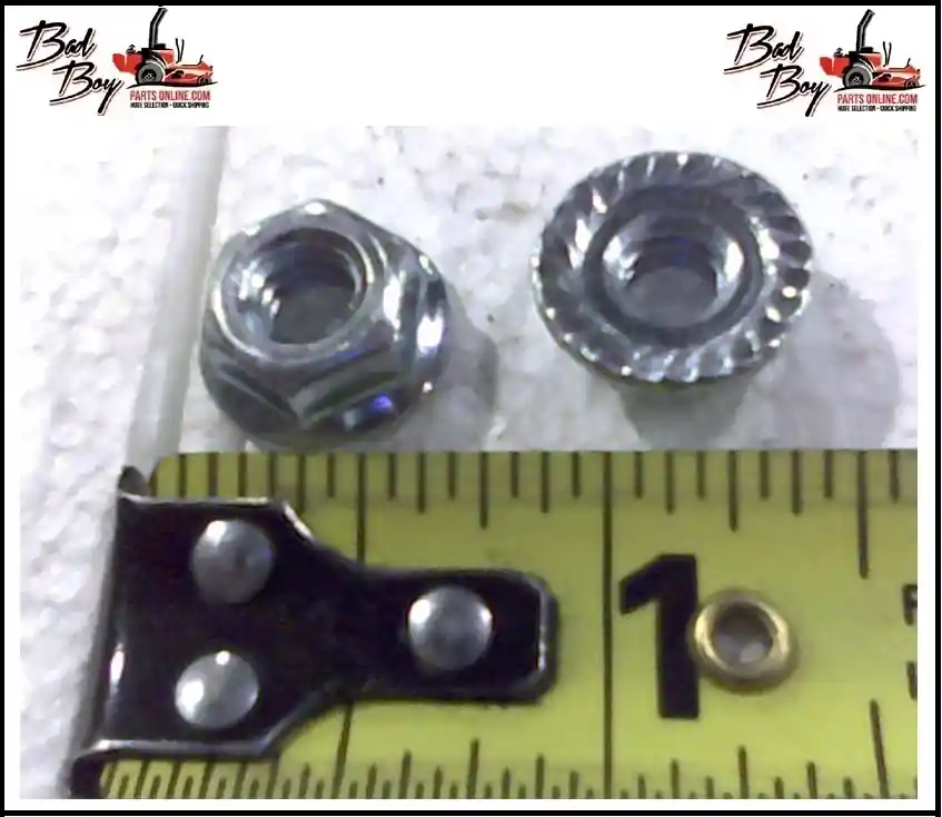 Hassle-Free Returns 013-9001-00 1/4-20 Hex Flange Nuts Zinc- Bad Boy Part # 013-9001-00