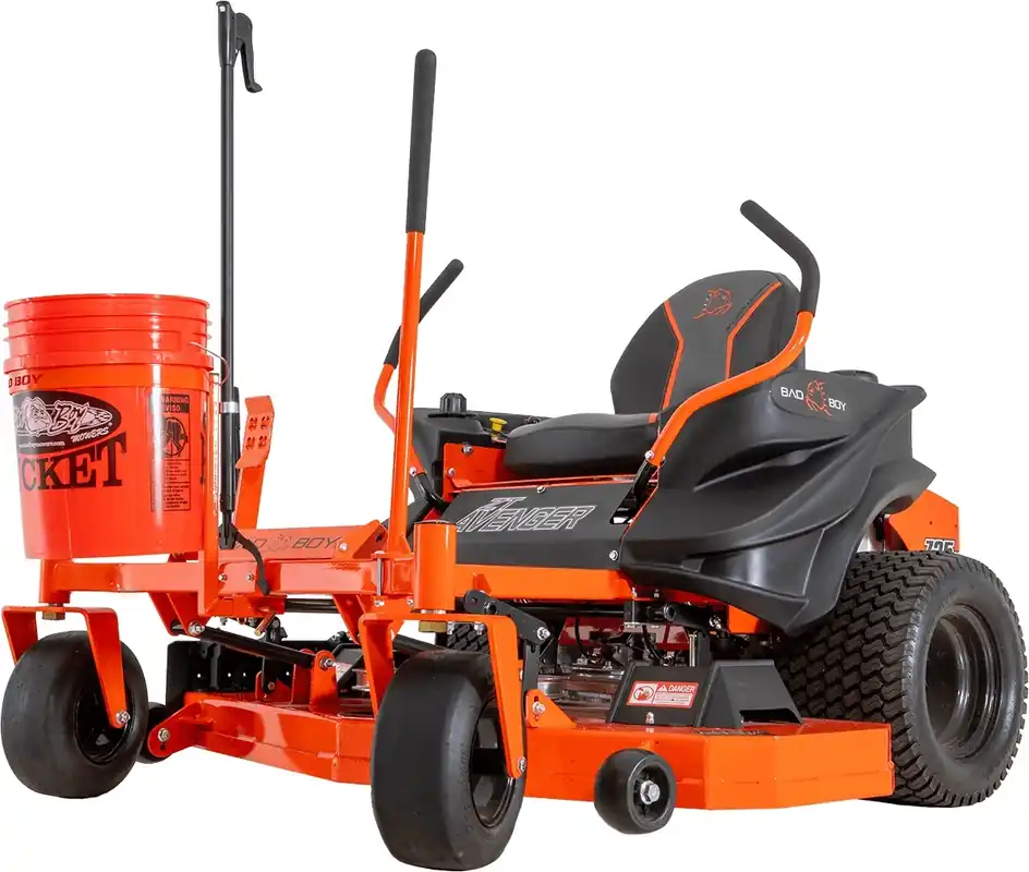 088-0200-00 - Bad Boy Mowers MZ & Avenger Models 1" Hitch Mount Trash Bucket w/Grabber ) 088020000 Markdown