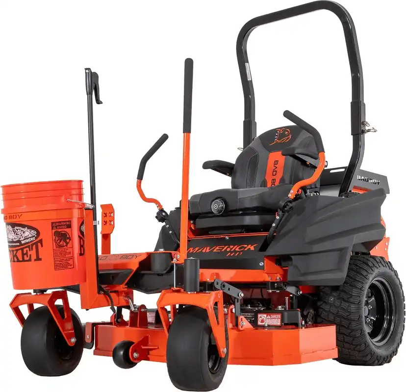 088-0210-00 - Bad Boy Mowers Newer ZT Elite Models/Maverick Models 2" Hitch Mount Trash Bucket w/Grabber 088021000 Genuine