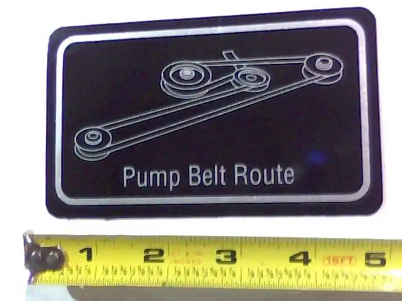 091-3017-00 Pump Belt Route Decal-Pump Pla Next Day Delivery