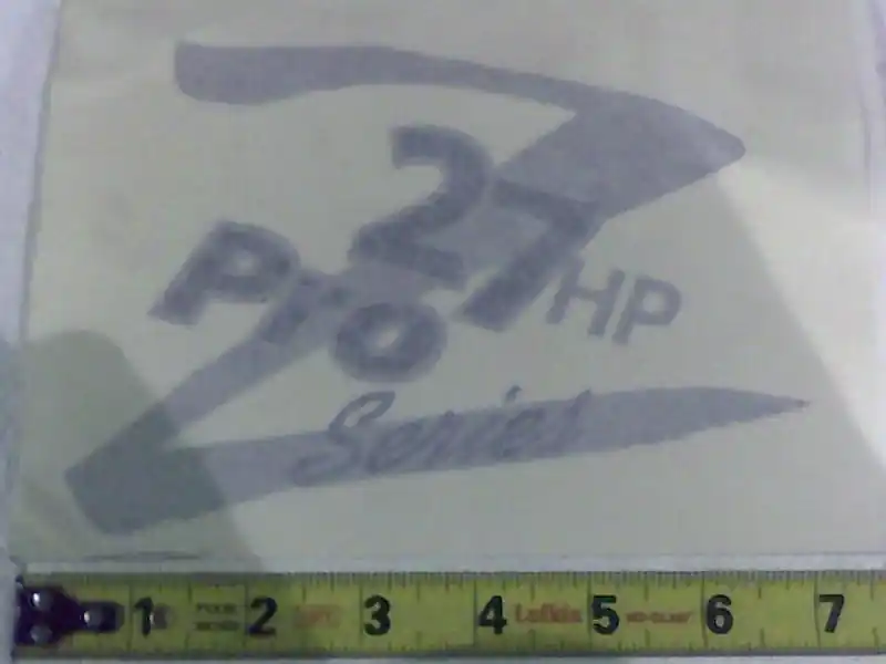 091-3020-00 27hp Z-Pro Series Decal Seasonal Sale