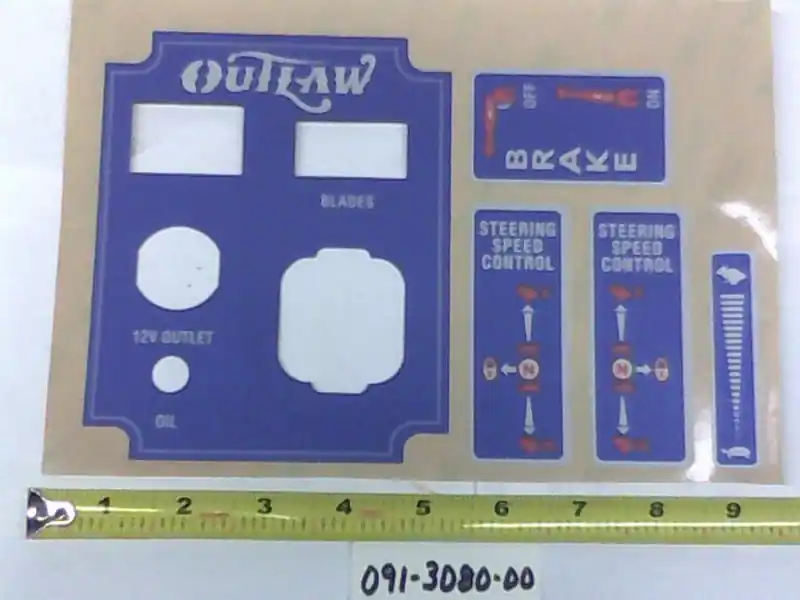 091-3080-00 Outlaw Decal Cluster While Supplies Last