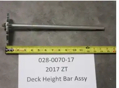 Markdown Deck Height Bar Assy.