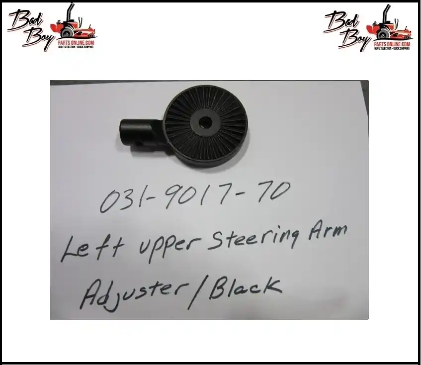 Left Upper Steering Arm Adjuster/Black - Bad Boy Part #031-9017-70 Time-Limited