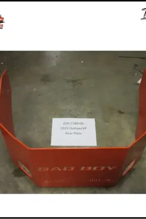 Rear Plate, Outlaw XP - Bad Boy Part #026-2180-00 Limited Time