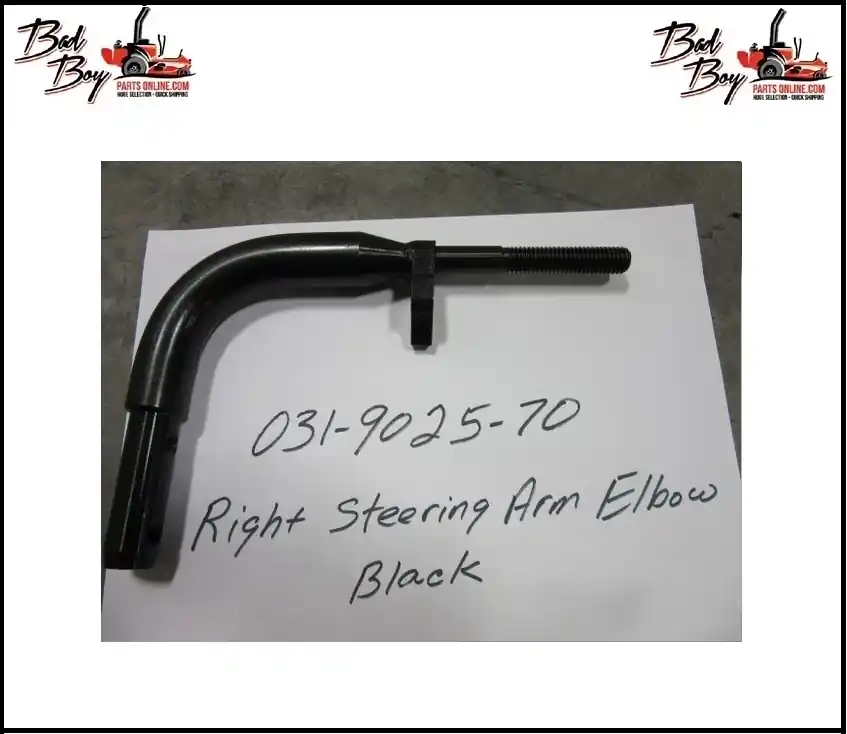 Markdown Right Steering Arm Elbow/Black - Bad Boy Part #031-9025-70