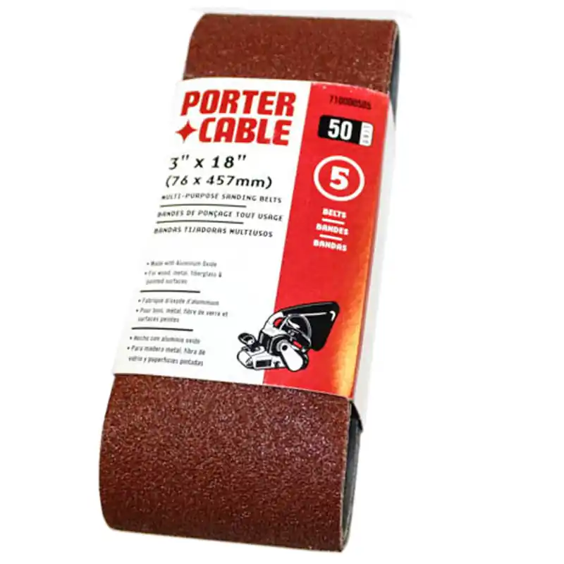 Fan Favorite PC-710000505 - 710000505 710000505 5 pack of 3" x 18" 50 grit sanding belts (PC-710000505)