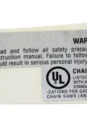 EC-89011439433 - ECHO LABEL, KICKBACK WARNING 89011439433 Echo (EC-89011439433) Free Returns