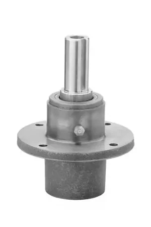 Affordable SUR-50400453 - Cast Iron Quill Spindle (replaces Scag 461663/46631) 7.25" Overall Height, 1.122" keyed Shaft , 0.62" ID, 2.5" From Flange to Blade, 4 Bolt mount (SUR-50400453)