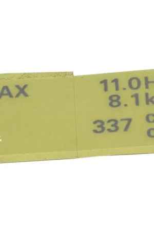 HO-87530ZE3W10 - 87530-ZE3-W10 LABEL, SPECIFICATION (Honda Code 3735545) MAX 11.0HP 8.1kW 337cc Honda Engine Parts (HO-87530ZE3W10) Flash Sale