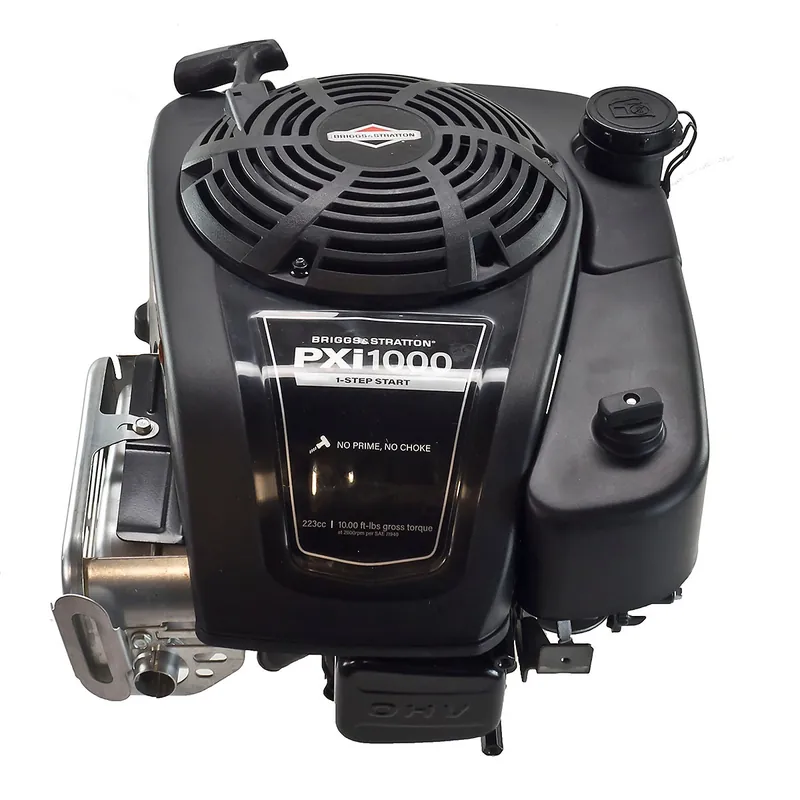 14D932-0110 - 10.0 ft-lbs Briggs & Stratton Professional 1000 Series 223cc Engine, Vertical 25mm x 3-5/32" Shaft, Recoil Start, Heavy Flywheel (14D932-0110) High Quality