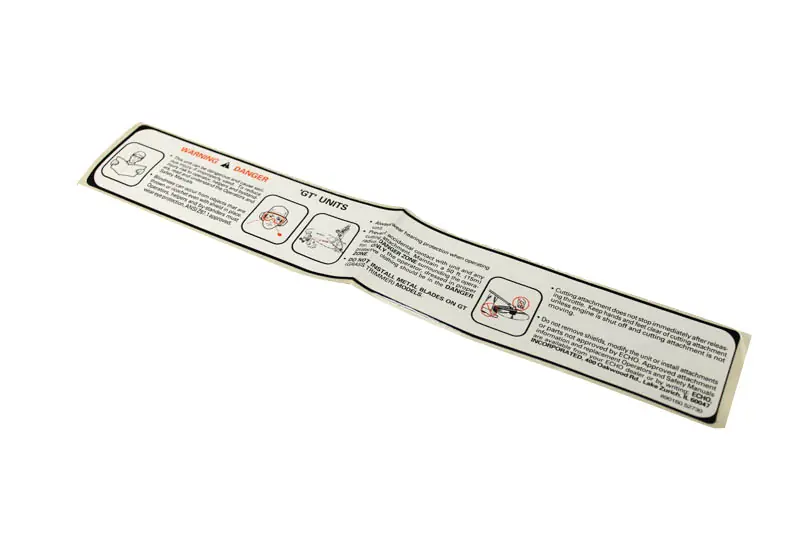 EC-89016052730 - CAUTION LABEL Echo Handheld Equipment Parts (EC-89016052730) In Demand