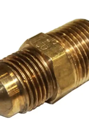 50635K382 - Brass 45 Degree Flared Tube Fitting Adapter for 3/8" Tube OD X 3/8" NPTF Male Pipe Conversion Kit Parts (50635K382) Authentic