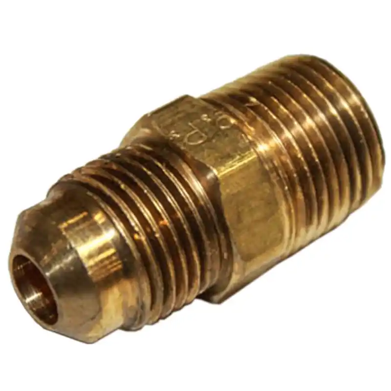 50635K382 - Brass 45 Degree Flared Tube Fitting Adapter for 3/8" Tube OD X 3/8" NPTF Male Pipe Conversion Kit Parts (50635K382) Authentic