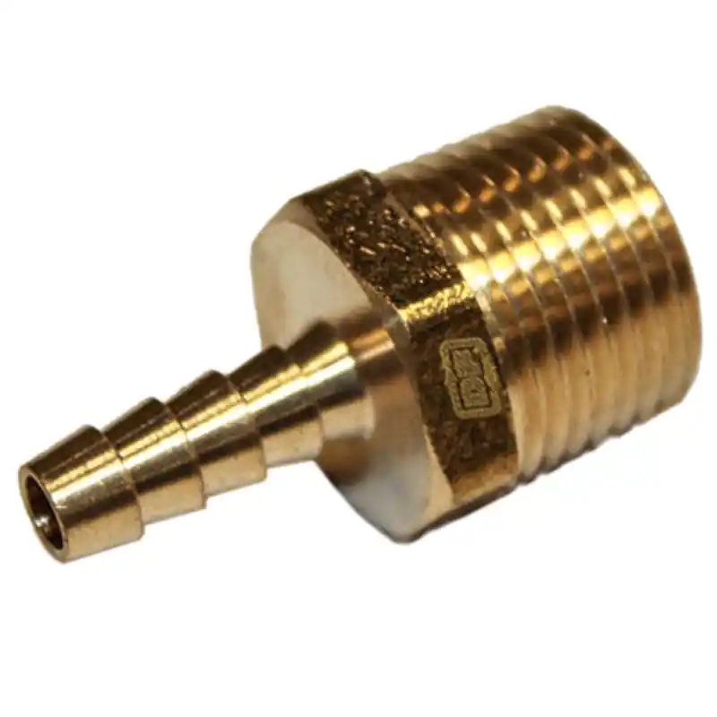 Premium 69923 - Brass Push-on Hose Fitting Adapter for 1/4" Hose ID X 1/2" NPTF Male Pipe Conversion Kit Parts, Unbranded (69923)