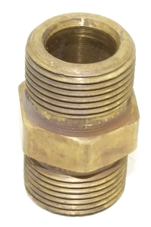 PW-FIT-22M-22M-DID - Male Thread to 22MM Male Thread Pressure Washer Fitting, Different ID, One side is 14MM ID the other side is 15MM ID, Misc Pressure Washer Parts (PW-FIT-22M-22M-DID) Instant Buy