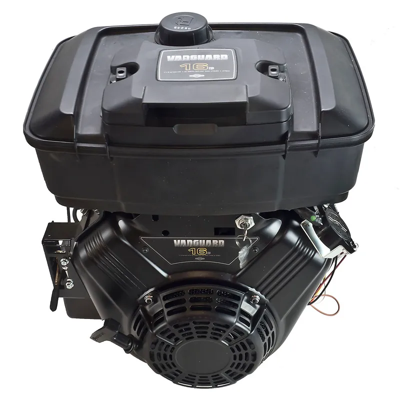Authentic 305447-0615 - 16hp Briggs & Stratton Vanguard Engine, Horizontal Keyed 1"x2-29/32" Shaft, Recoil+Electric Start with Switch, Fuel Tank, muffler (305447-0615)