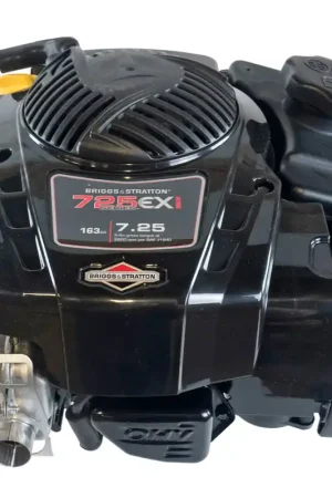 104M02-0197 - 7.25 ft-lbs Briggs & Stratton 725 EXi Series Engine, Vertical 7/8"x3-5/32" Shaft, 3/8-24 Tapped, Ready Start, Light Flywheel, Blade Safety Brake (104M02-0197) Final Sale