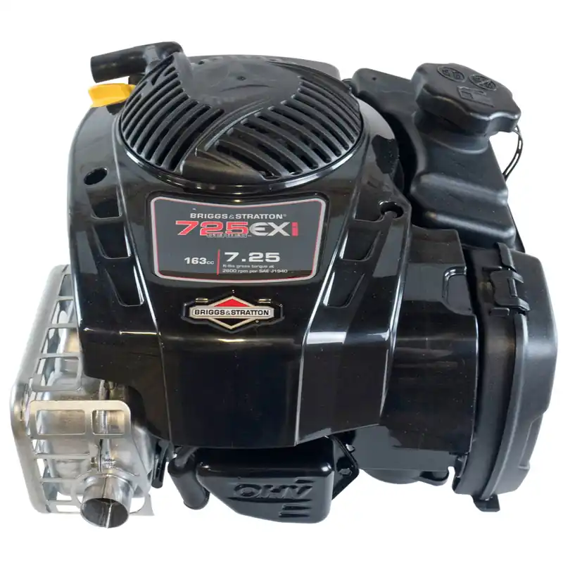 104M02-0197 - 7.25 ft-lbs Briggs & Stratton 725 EXi Series Engine, Vertical 7/8"x3-5/32" Shaft, 3/8-24 Tapped, Ready Start, Light Flywheel, Blade Safety Brake (104M02-0197) Final Sale