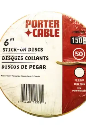 PC-726001550 - 6" Adhesive Backed 150 Grit Sanding Discs (50-Pack) Porter Cable, Porter-Cable (PC-726001550) Top Rated
