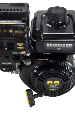 Authentic 12V332-0136 - 6.5hp Briggs & Stratton Vanguard 200 Series Engine, Horizontal 1" x 3 5/32" Shaft, OHV, Recoil Start, Low Oil Shutdown (12V332-0136)
