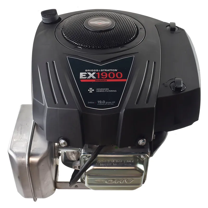 33S877-0043 - 19hp Briggs & Stratton EX1900 Series Engine, Vertical 1"x3-5/32" Shaft, Electric Start, 9 Amp Alternator, Fuel Pump, Choke-a-Matic (replaces 33S877-0019) (33S877-0043) Best Seller