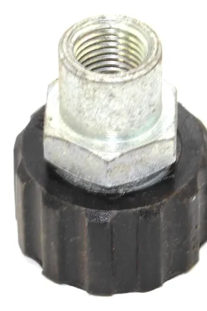 Hassle-Free Returns PW-22MM-25F-S - STEEL 22mm Female Thread Twist Connection Adapter With 1/4" Female Thread, MAY HAVE SOME SURFACE CORROSION (PW-22MM-25F-S)
