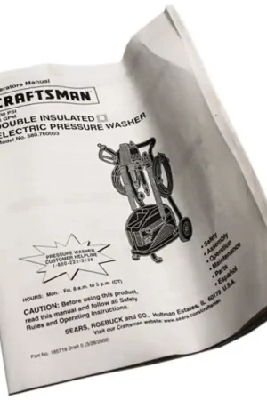 GEN-185719GS - 185719GS Operators Manual, model number 580.760003 Generac Portables Pressure Washer Parts (GEN-185719GS) Budget
