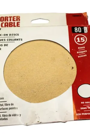 PC-726000815 - 6-Inch 80 Grit No-Hole Adhesive-Backed Sanding Discs (15-Pack) Porter Cable, Porter-Cable (PC-726000815) Mega Sale