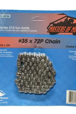 CHAIN-35-6073H - #35 27" long - 72p chain fits 415 fun karts go kart parts (CHAIN-35-6073H) Buy Today