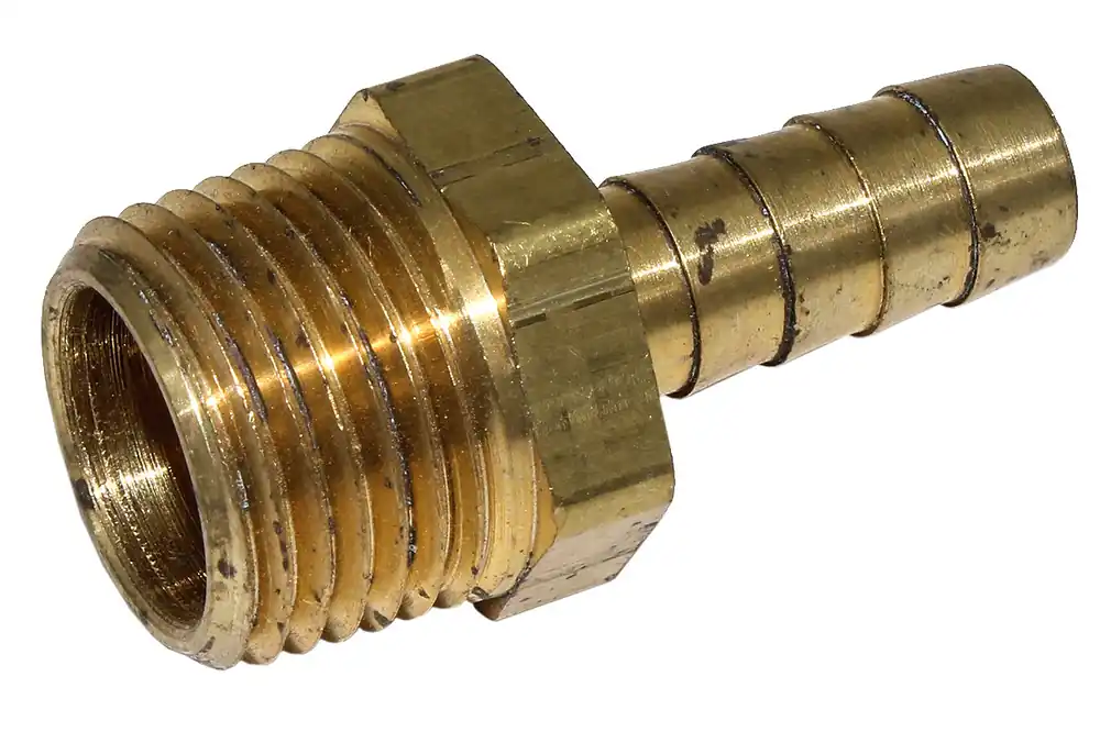New Release F055 - Fitting, 3/4" Pipe Thread to 3/8" Barbbed Connection Devilbiss Air Products Pressure Washer Parts (F055)