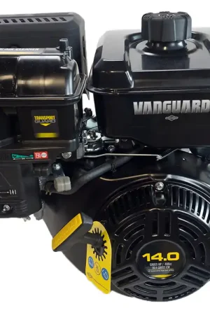 25V332-1X3 - 14hp Briggs & Stratton Vanguard 400 Series Engine, Horizontal 1"x 2-29/32" Shaft, Recoil Start, Dual Ball Bearings, Cyclonic Air Filter *flush mount muffler* (25V332-1X3) Latest