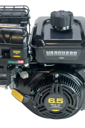 12V337-0139 - 6.5hp Briggs & Stratton Vanguard 200 Series Engine, Horizontal 3/4"x2-27/64" Keyed Shaft, Integrated Cyclonic Air Cleaner, Recoil+Electric Start, 20 Amp Alternator (12V337-0139) Must Have