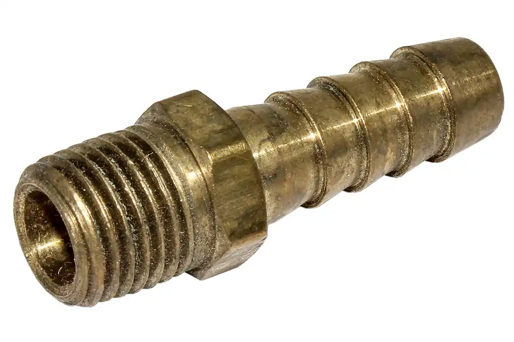 Place Order F298 - Fitting, 1/4" Pipe to 3/8" Barbbed Connection Devilbiss Air Products Pressure Washer Parts (F298)