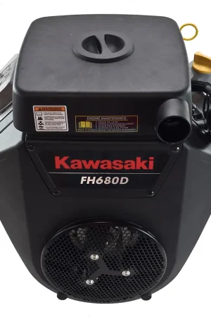 FH680D-S08-S - 23hp Kawasaki FH Series Engine, Horizontal 1-1/8"x3-15/16" Keyed Shaft, Electric Start, Fuel Pump, Fits John Deere 737-757 Ztrak mower (cannot be shipped to California) (FH680D-S08-S) Seasonal Sale