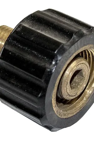 Fan Favorite PW-22MM-25M - 22mm Female Thread Twist Connection Adapter With 1/4" Male Thread Misc Pressure Washer Parts (PW-22MM-25M)