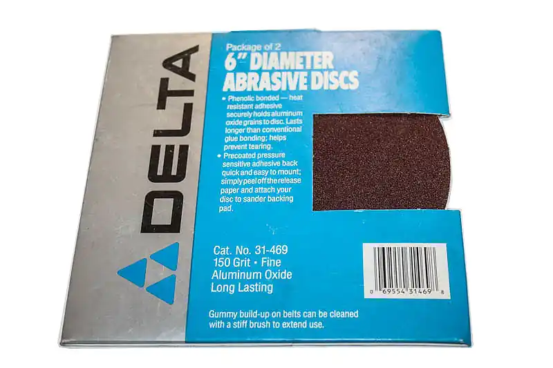 Top Rated D-31-469 - 6-Inch 150 Grit Sanding Disc (2-Pack) Delta (D-31-469)