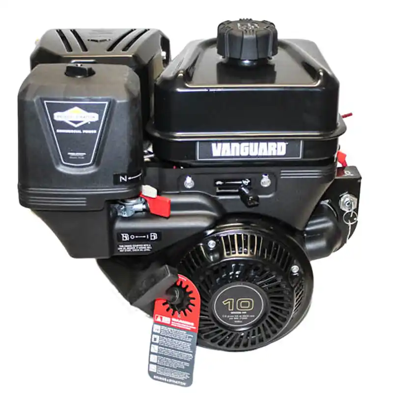 19L237-0042 - 10hp Horizontal 1"x3-21/32" Keyed Shaft, Vanguard, OHV, Recoil Electric Start, Starter Switch, LOS, Briggs Stratton Engine (19L237-0042) Express Delivery