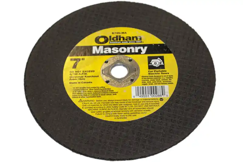 B700-MA - Concrete Cut Wheel 7" x 1/8" Oldham Masonary (B700-MA) Order Now