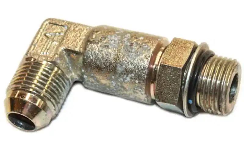HYD-FIT-26 - 3/4" Male to Male, hydraulic fitting with a 90 degree elbow Lawnmower Parts (HYD-FIT-26) Sale