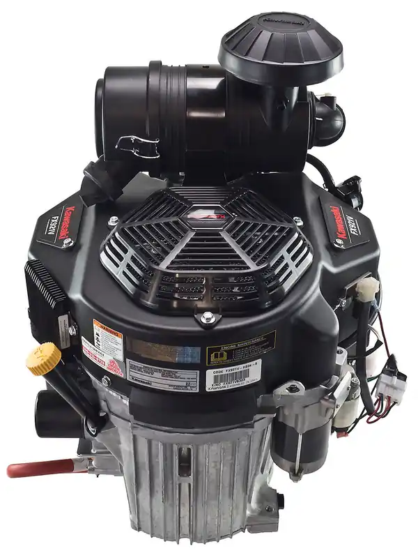 FX921V-HUST-SUPERZ - 31hp Kawasaki FX Series Engine, Vertical 1-1/8"x4-9/32" Keyed Shaft, Canister Air Filter, Electric Start, 15 Amp Alternator - Hustler Super Z (replaces Kohler ECV880) (FX921V-HUST-SUPERZ) Shop Now