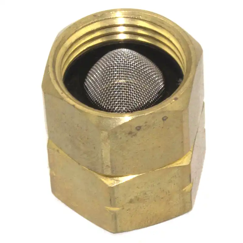 Express Delivery OR-37219 - Garden Hose Adapter w brass swivel, cone filter ; 3/4" female x 3/4" female Oregon Lawnmower Parts (OR-37219)